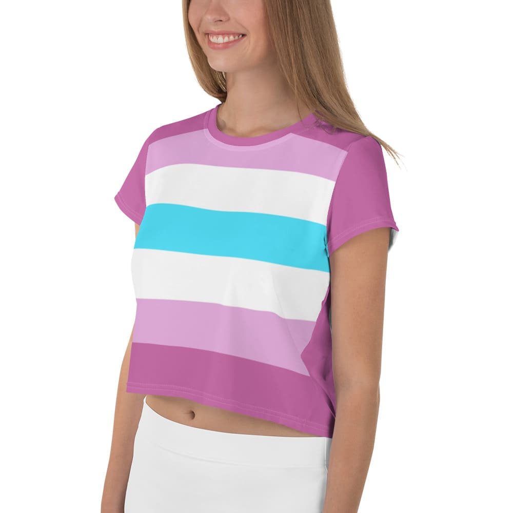 femboy crop top, model 1 left