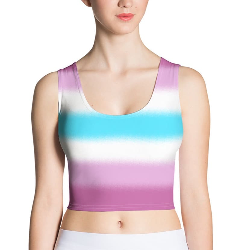 femboy crop top, femboy tank, model front