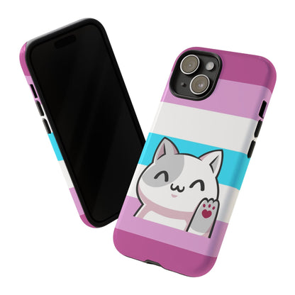 femboy phone case kawaii cat, tilt