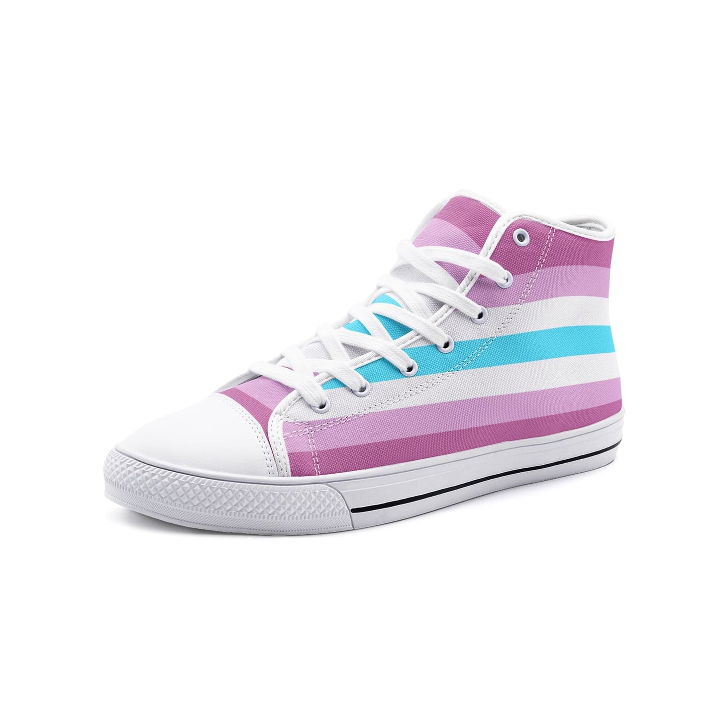 femboy shoes, femboi pride flag sneakers, white