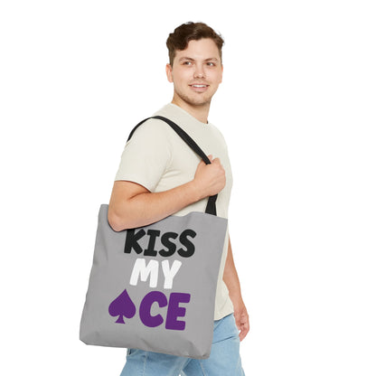 asexual tote bag, funny ace of spade bag, large