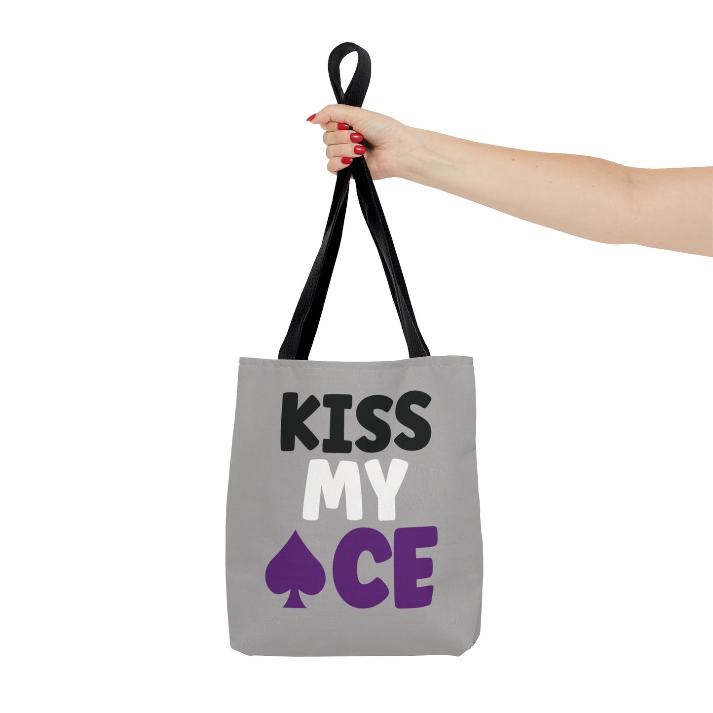 asexual tote bag, funny ace of spade bag, small