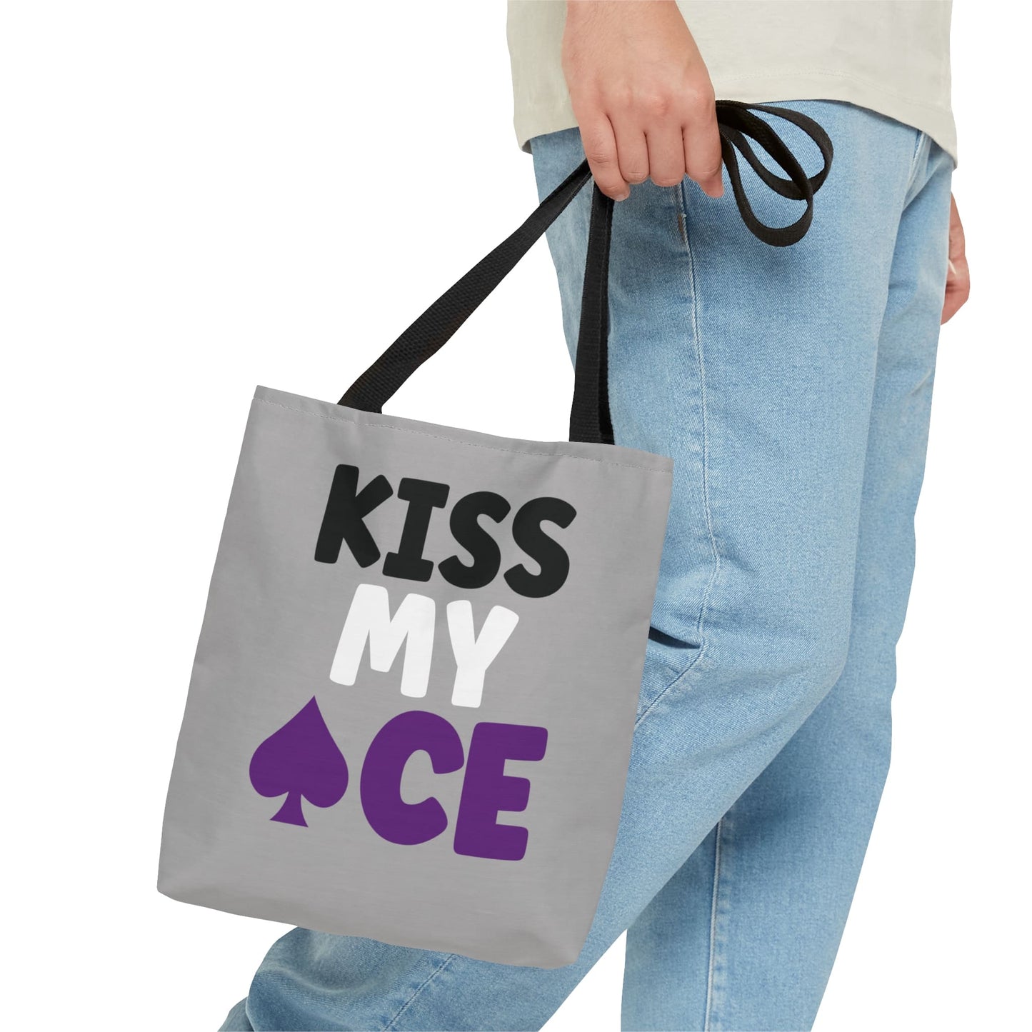 asexual tote bag, funny ace of spade bag, small