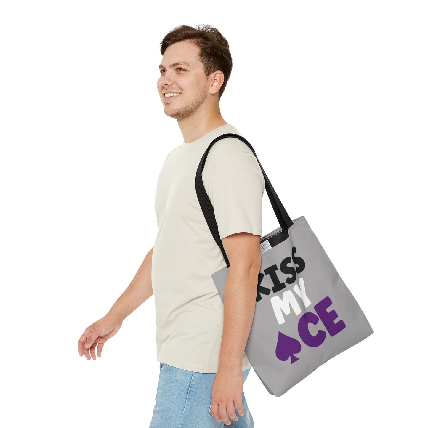 asexual tote bag, funny ace of spade bag, medium