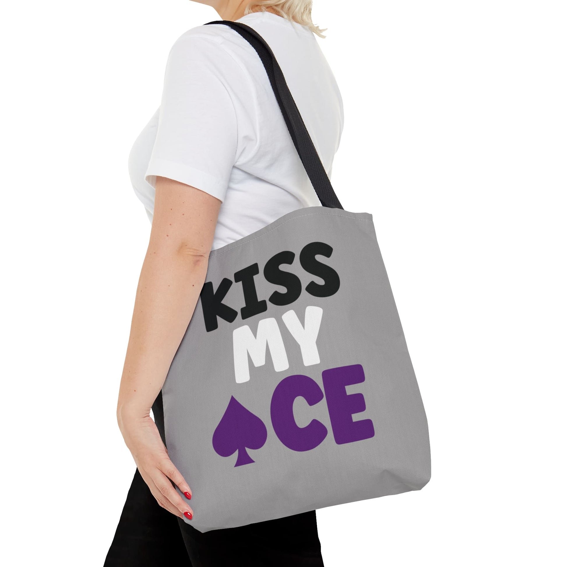 asexual tote bag, funny ace of spade bag, medium