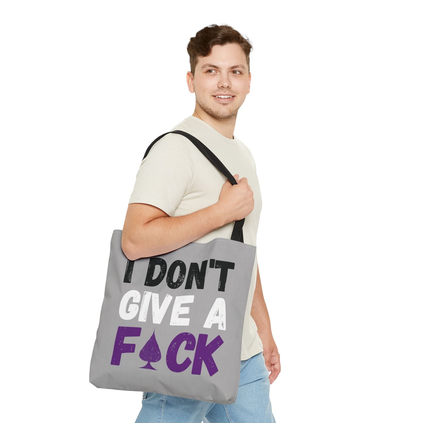 asexual tote bag, funny ace of spade bag, large