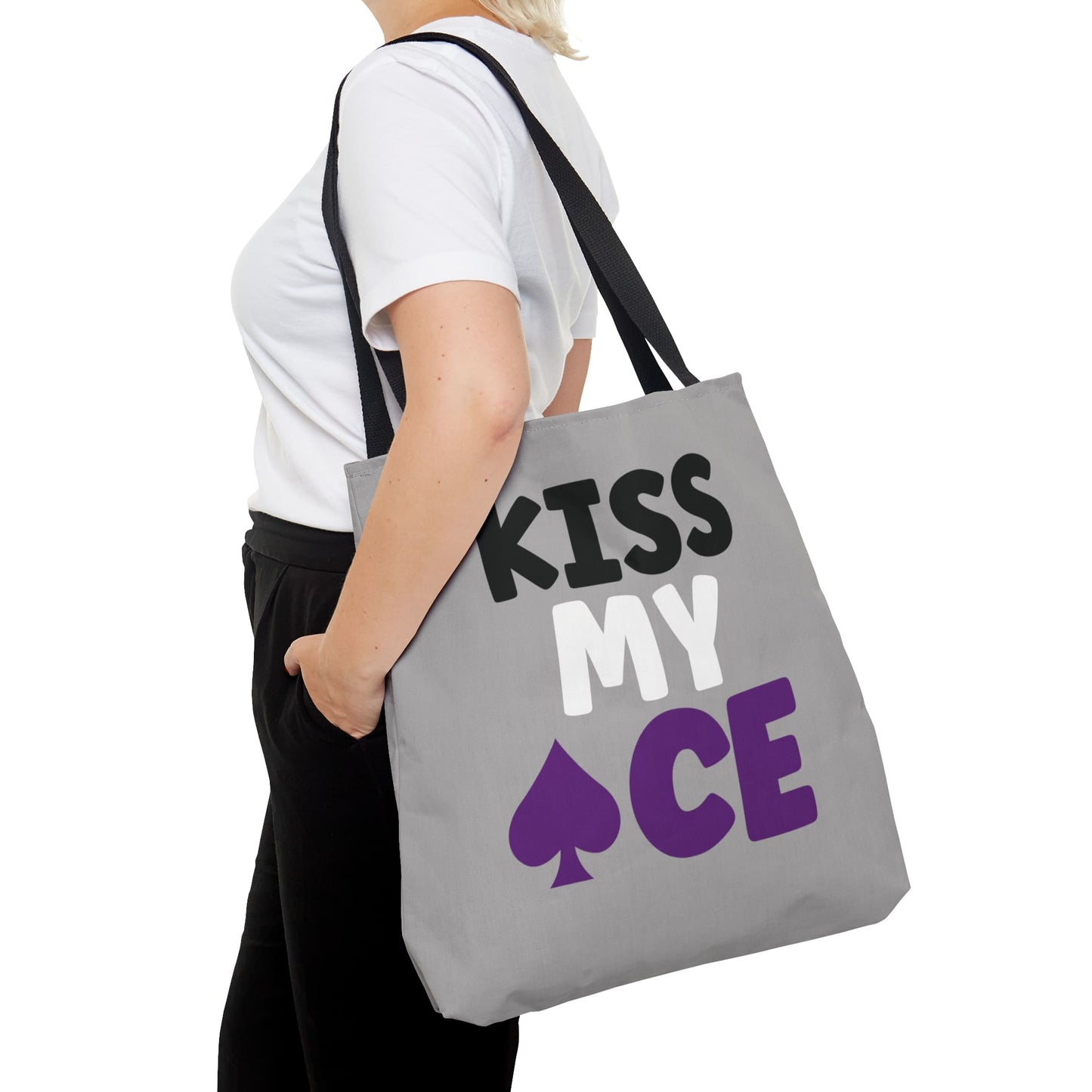 asexual tote bag, funny ace of spade bag, large