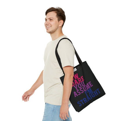 funny bisexual tote bag, medium