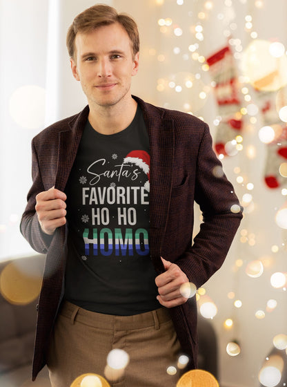 gay mlm santa shirt in use