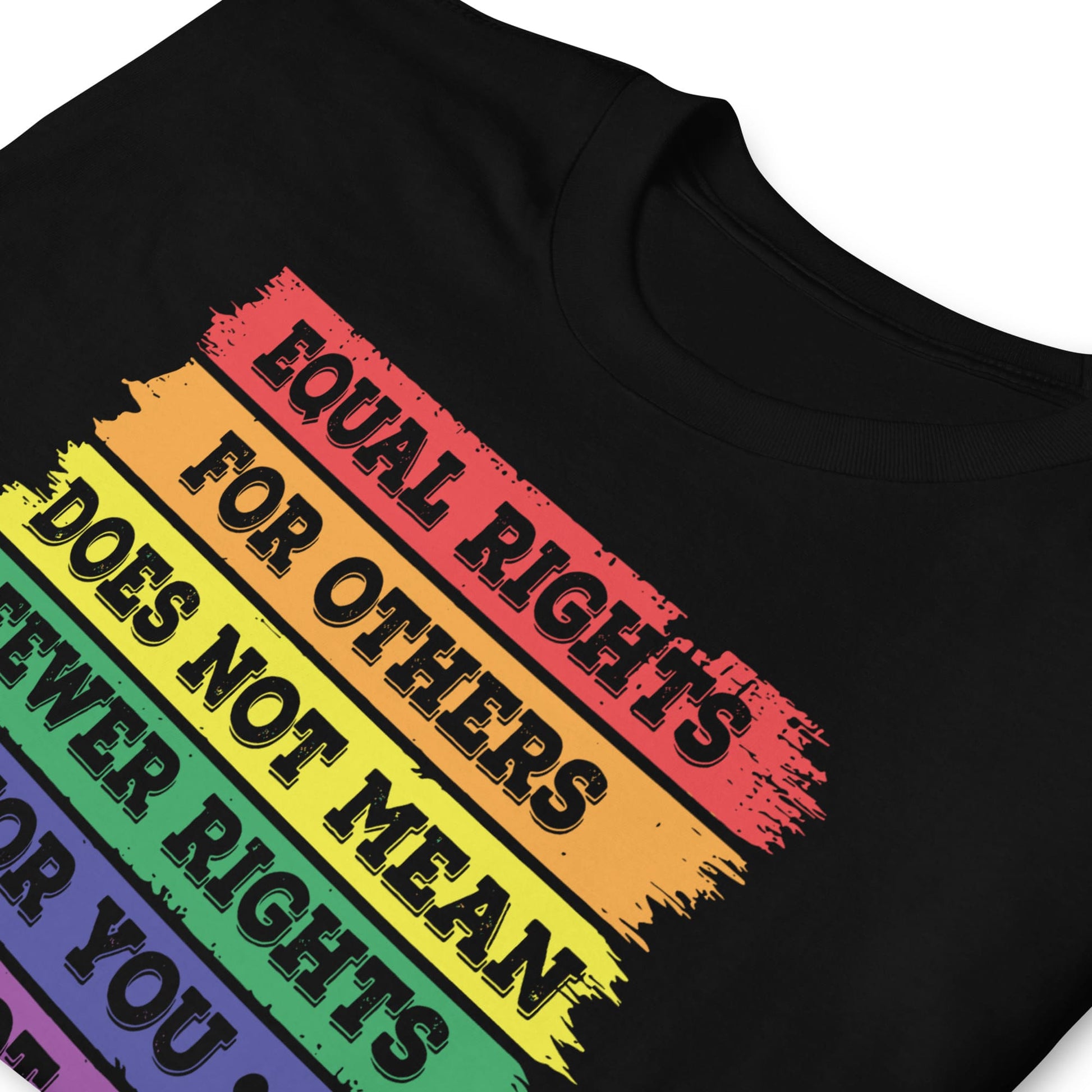 LGBT equal rights shirt, zoom