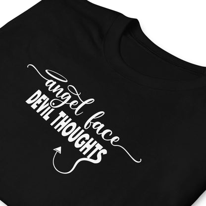 Funny naughty thoughts sassy t-shirt zoom