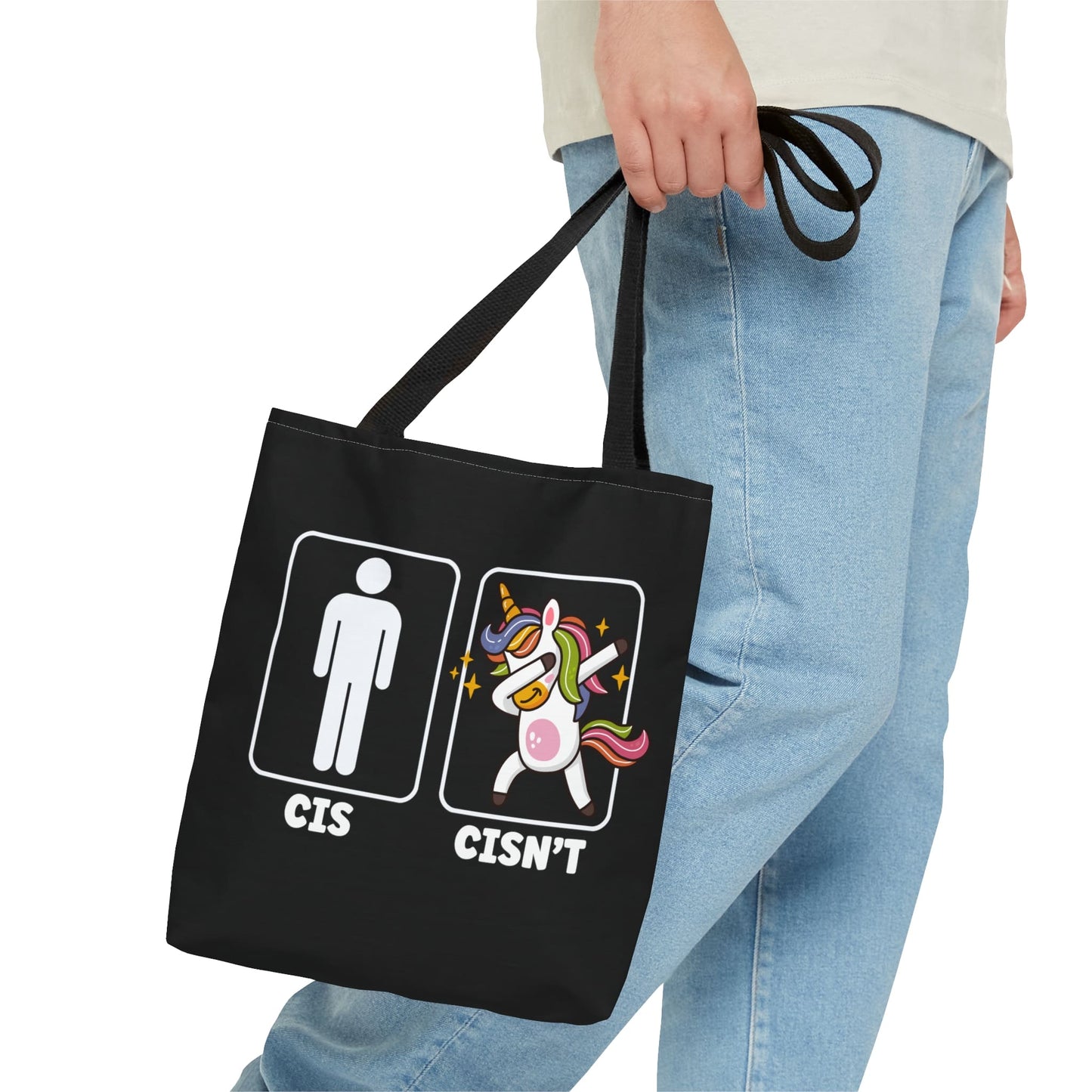 nonbinary bag, funny enby tote bag, small