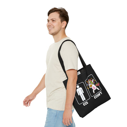 nonbinary bag, funny enby tote bag, medium