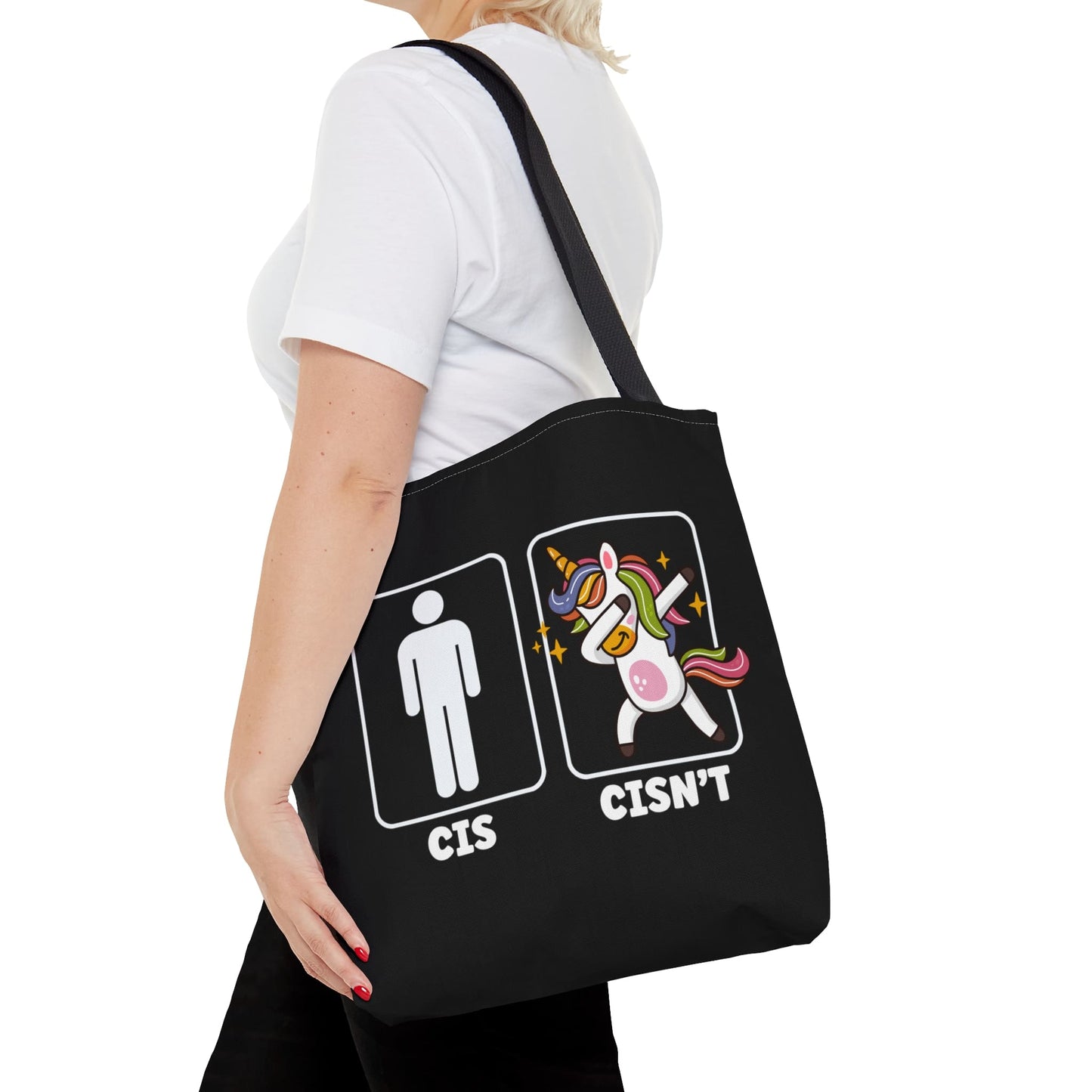 nonbinary bag, funny enby tote bag, medium