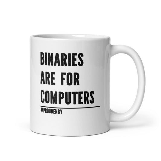 nonbinary mug, funny enby pride coffee or tea cup