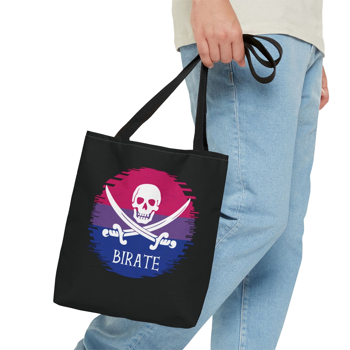 bisexual tote bag, funny bi pride bag, small