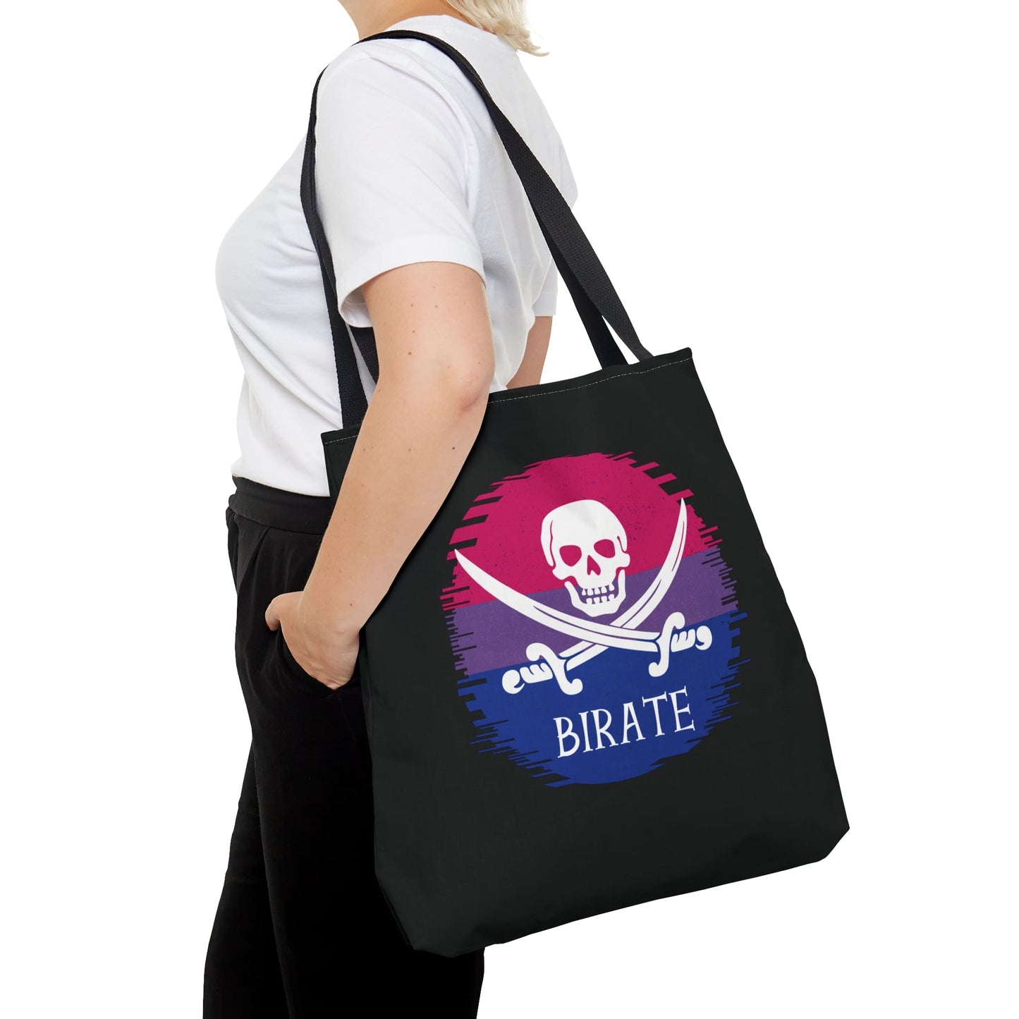 bisexual tote bag, funny bi pride bag, large