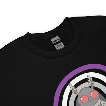 Black asexual mothman sweatshirt  