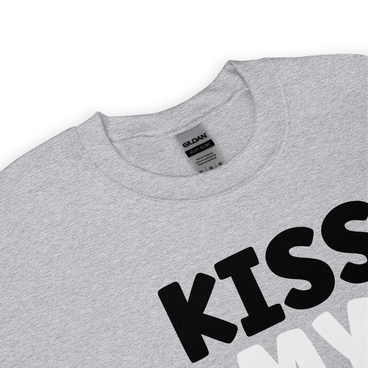 Gray asexual sweatshirt detail