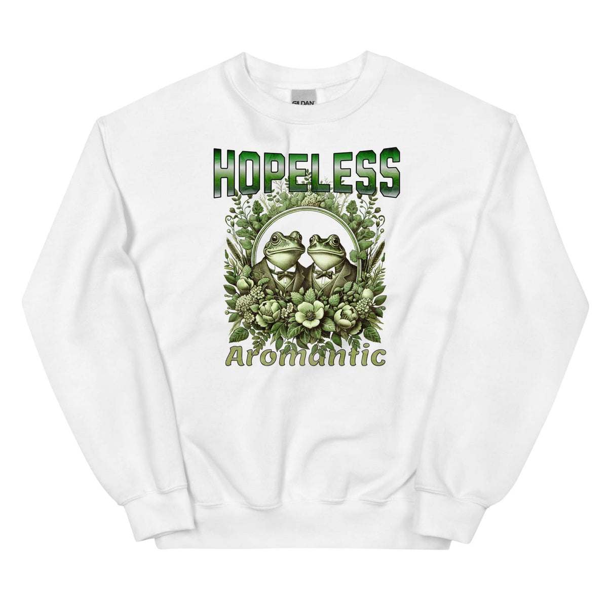 funny aromantic frogs sweatshirt