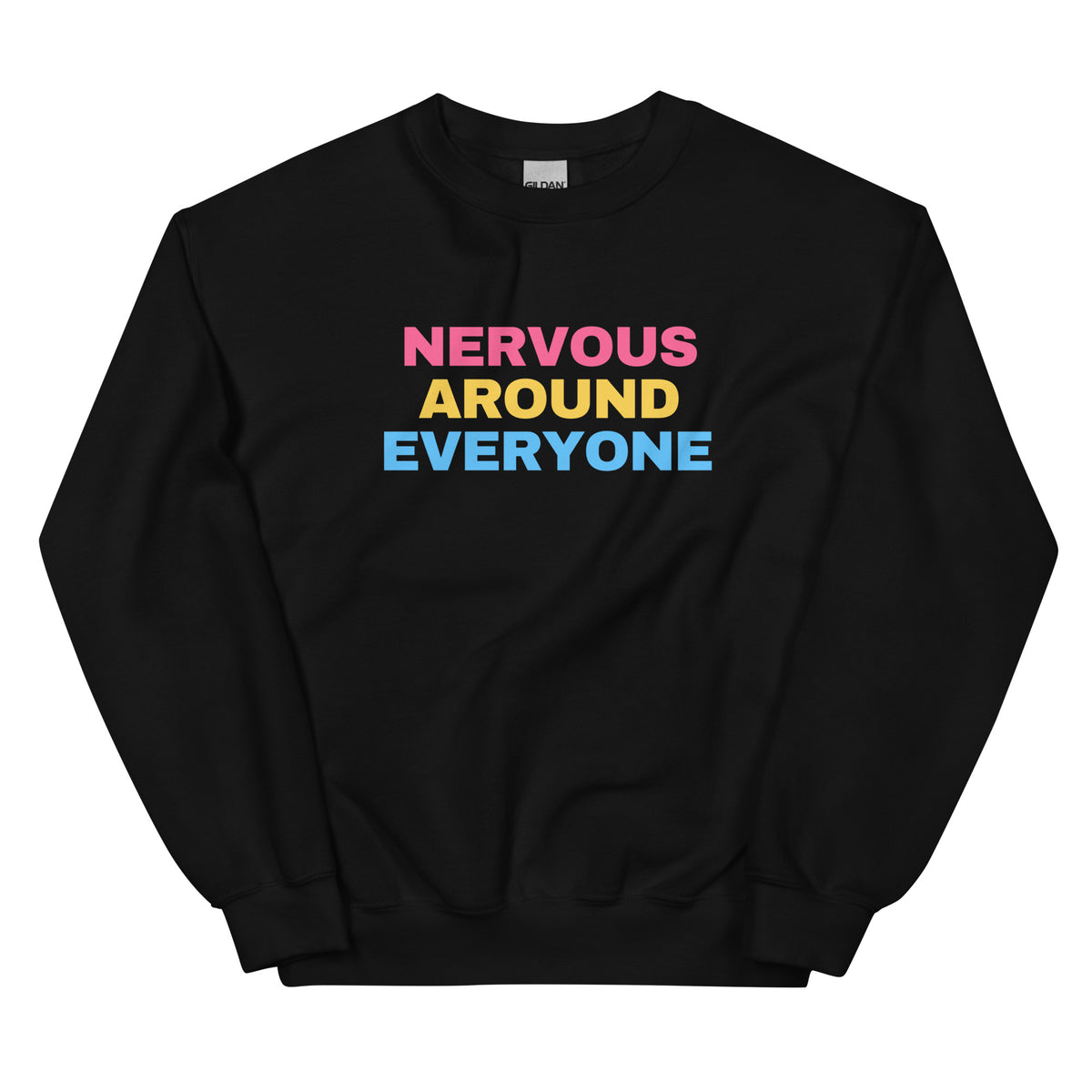 funny pansexual sweatshirt in black