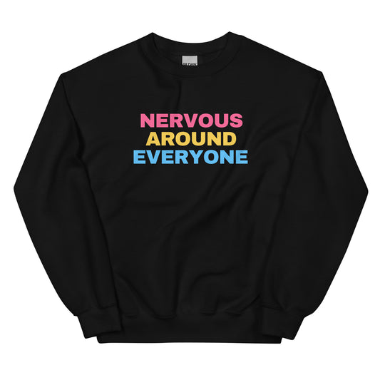 funny pansexual sweatshirt in black