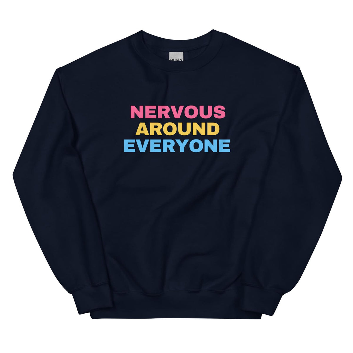 funny pansexual sweatshirt in navy