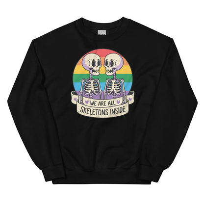 funny lgbtq skeletons sweatshirt
