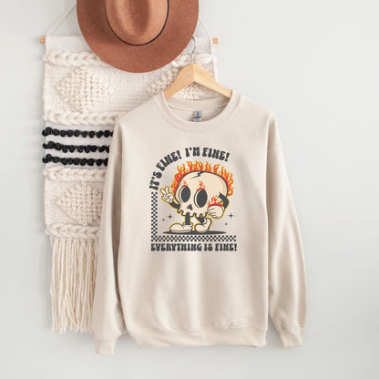 sarcastic mental health sweatshirt, hanging