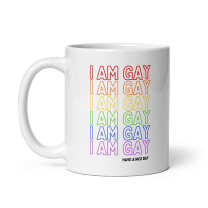 gay LGBT coffee or tea mug, left