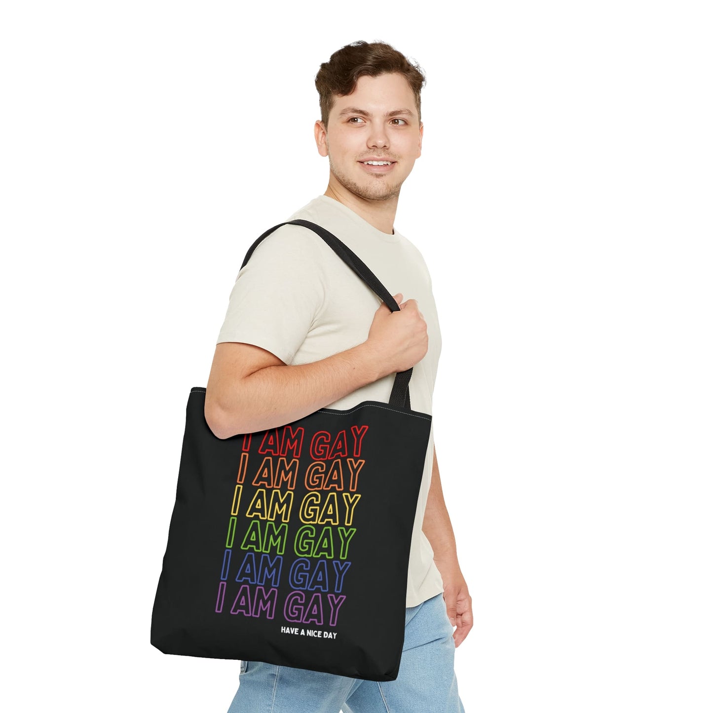 gay LGBT tote bag, large