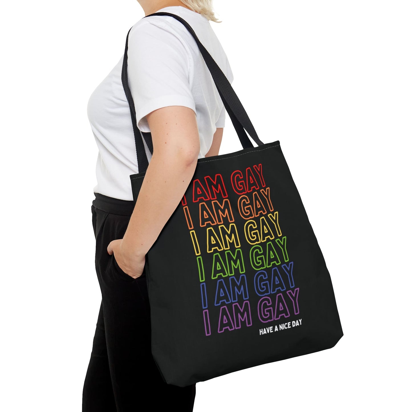 gay LGBT tote bag, large