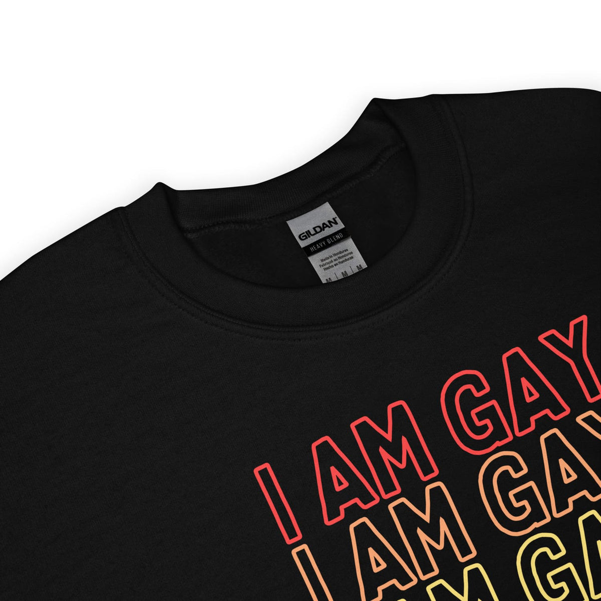 detail of pride sweatshirt