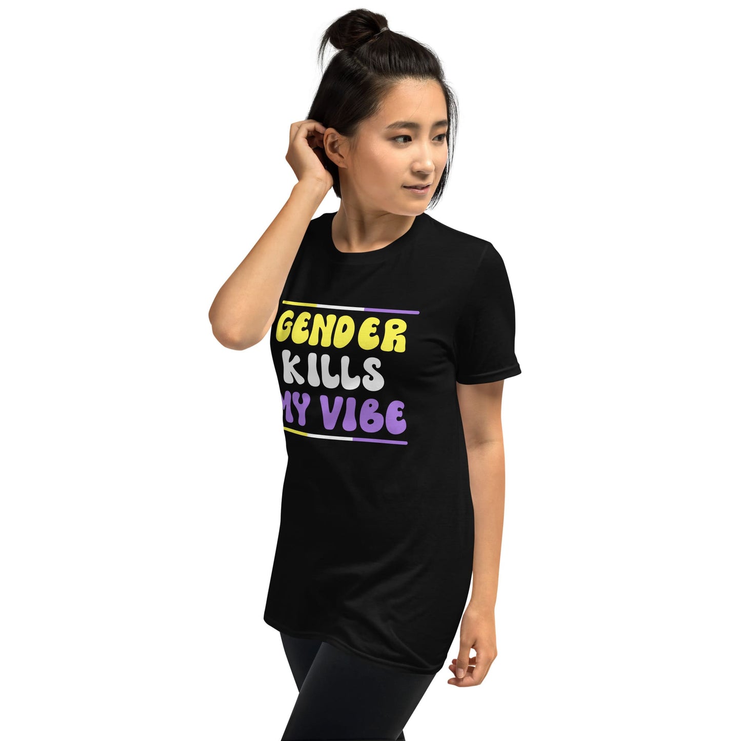 Gender kills my vibe nonbinary tee shirt