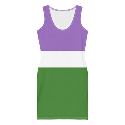 genderqueer dress, flatlay front