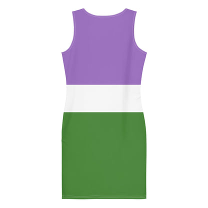 genderqueer dress, flatlay back