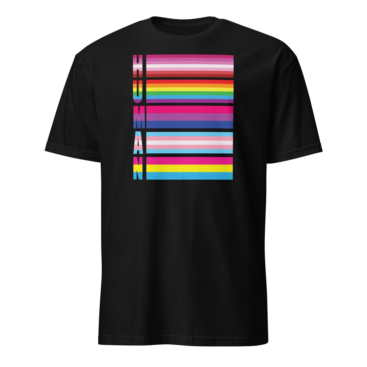 lesbian bisexual transgender pansexual pride shirt, black