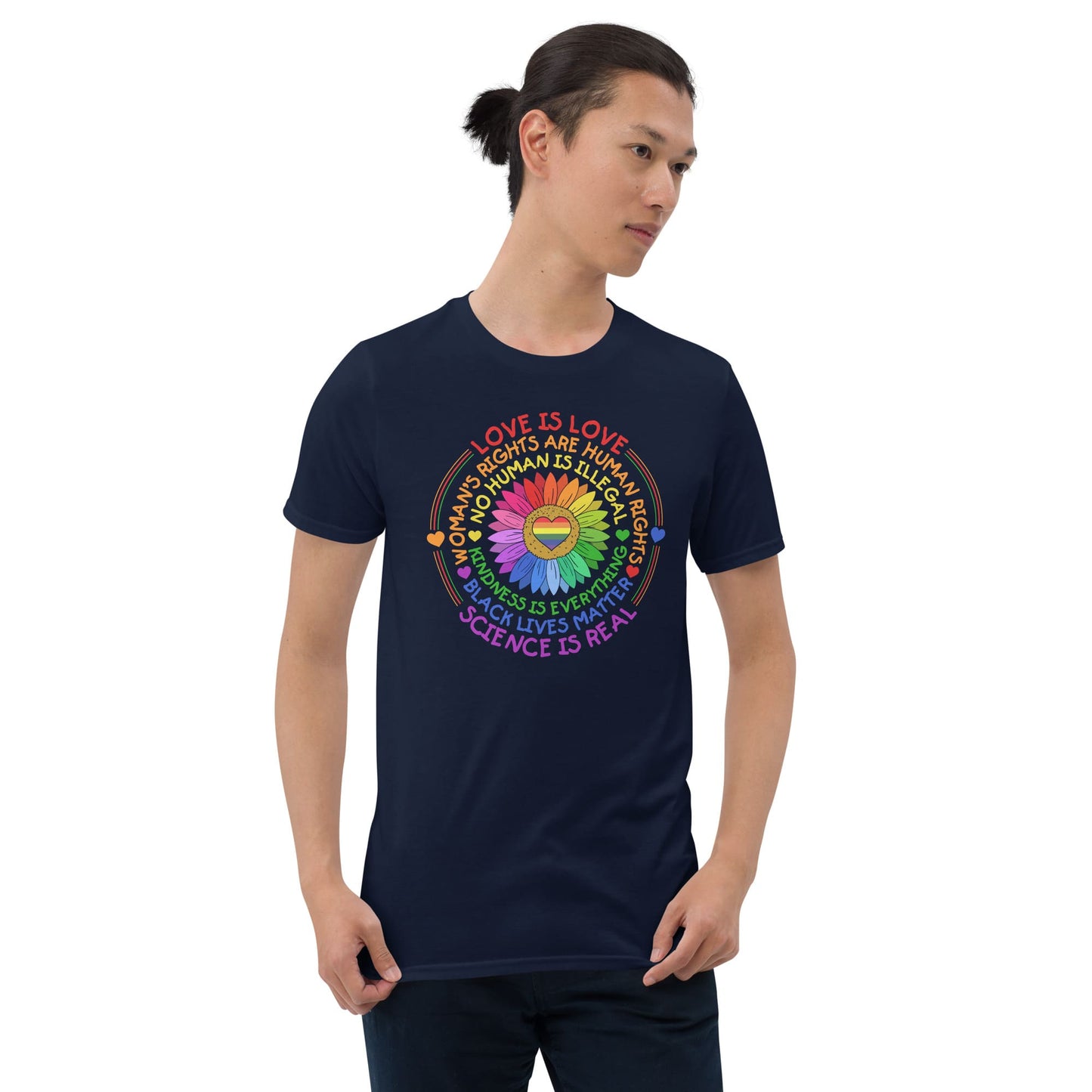 LGBT pride shirt, human rights tee, model 1