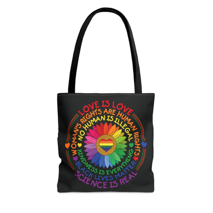 LGBTQ pride tote bag, human rights bag