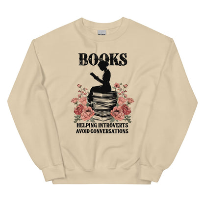 Introvert book lover sweatshirt