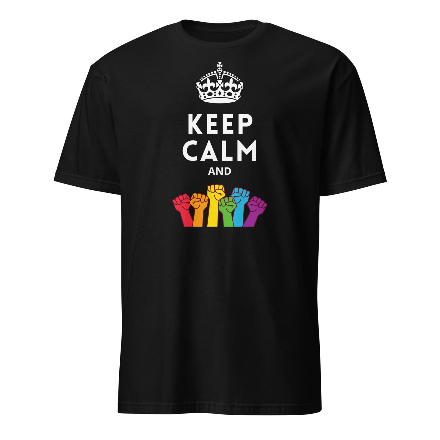 pride shirt, fight LGBTQ rights tee, black