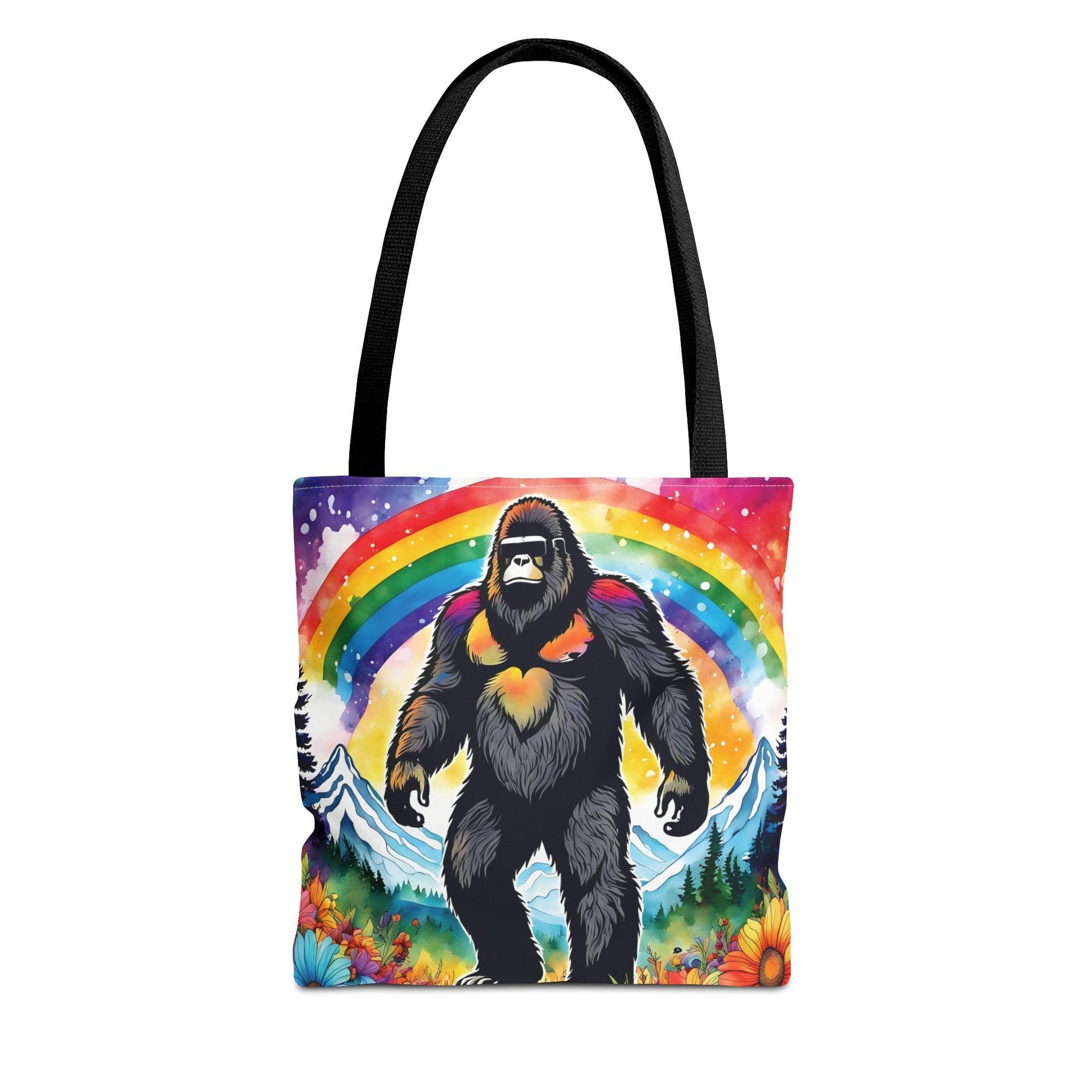 lgbt pride bigfoot tote bag