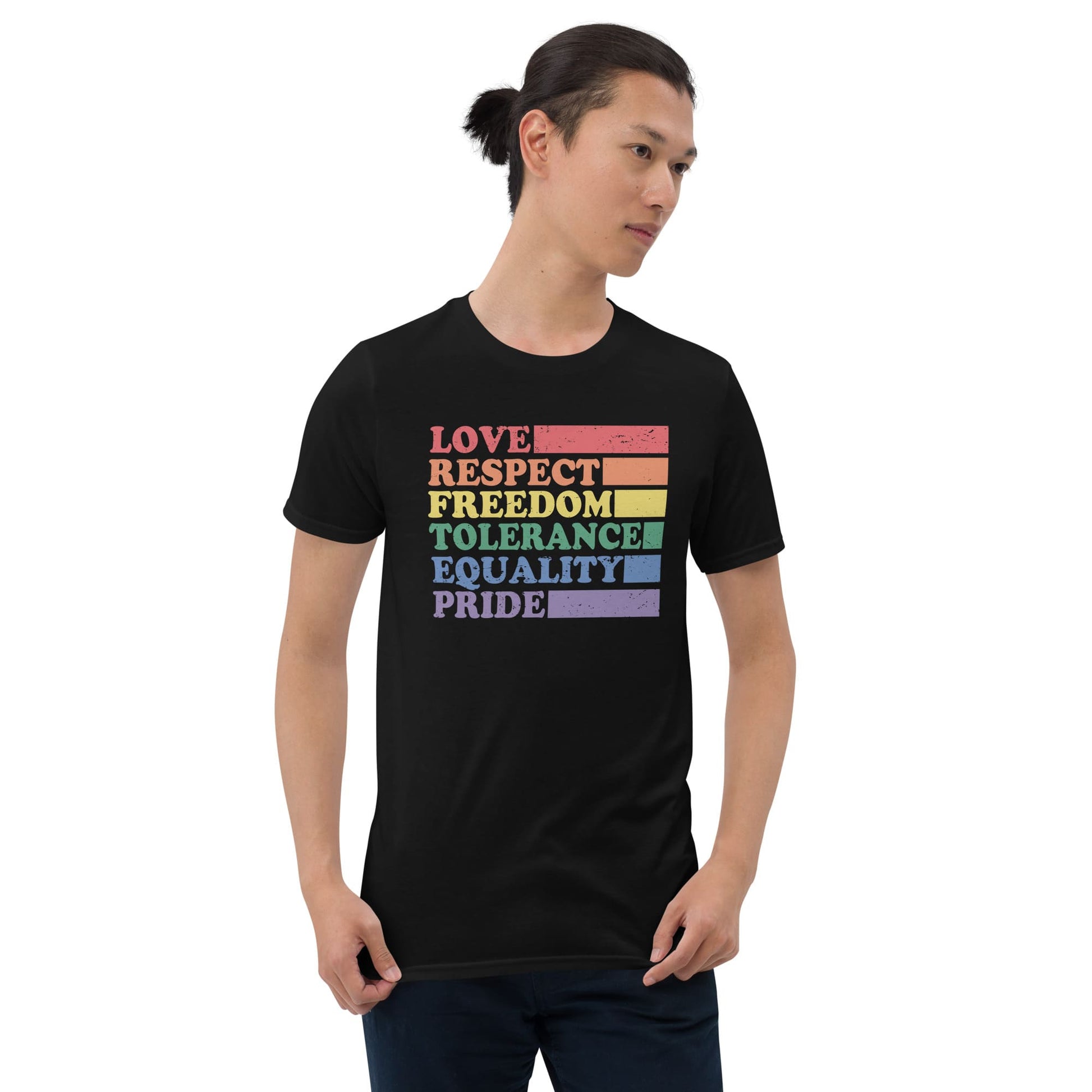 LGBT shirt, pride visibility tee, model 1