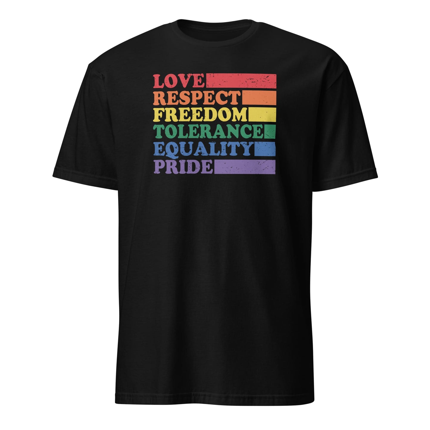 LGBT shirt, pride visibility tee, black