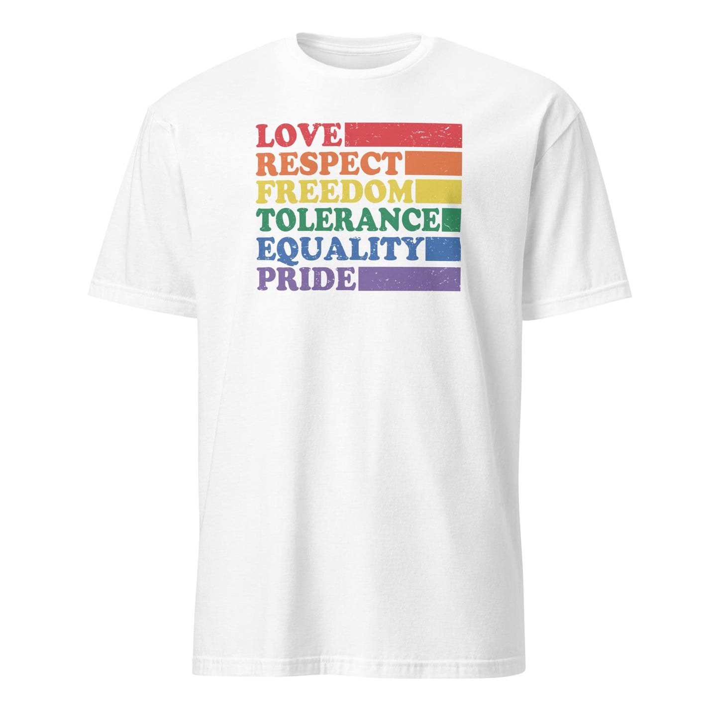 LGBT shirt, pride visibility tee, white