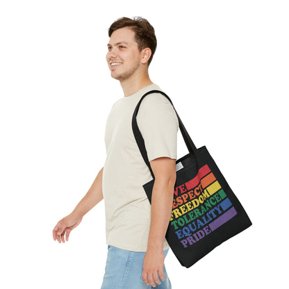 pride tote bag, LGBTQ visibility bag, medium