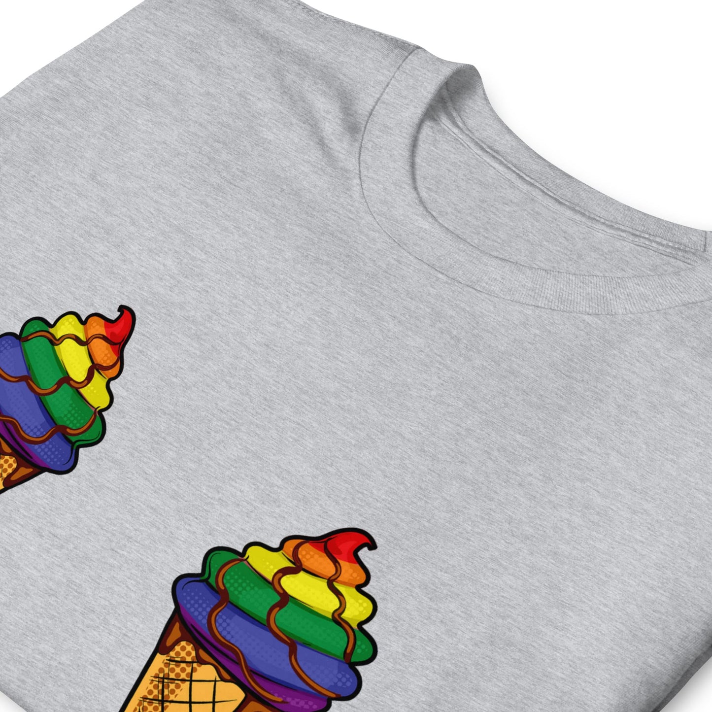 LGBT shirt, funny rainbow pride boobies, zoom