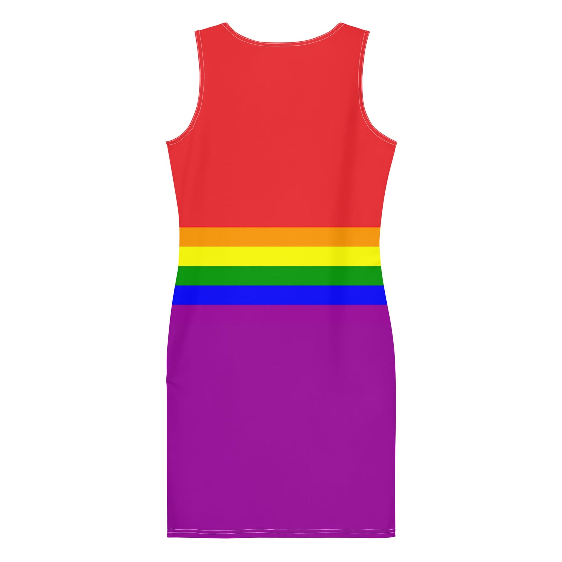 LGBT pride dress, flatlay back