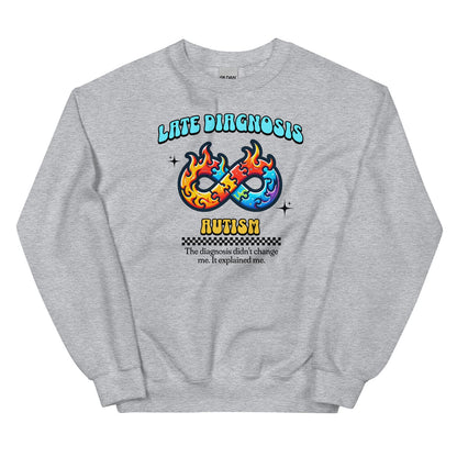 Late diagnosis autism sweatshirt