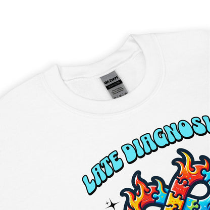 Late diagnosis autism sweatshirt, zoom